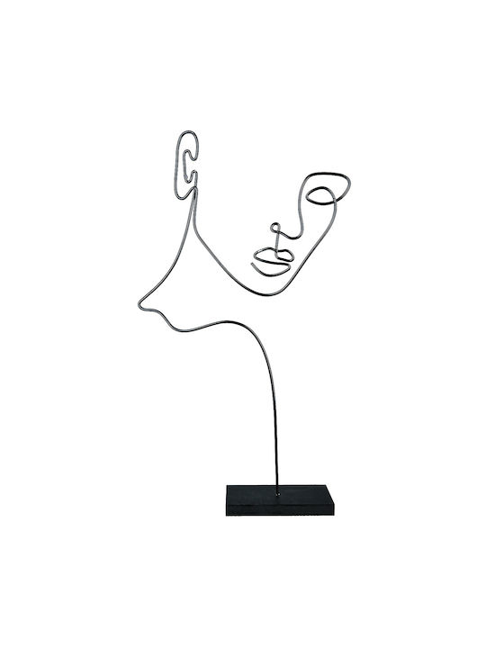 ArteLibre Διακοσμητική Προτομή από Μέταλλο 8x22.5x40.5cm
