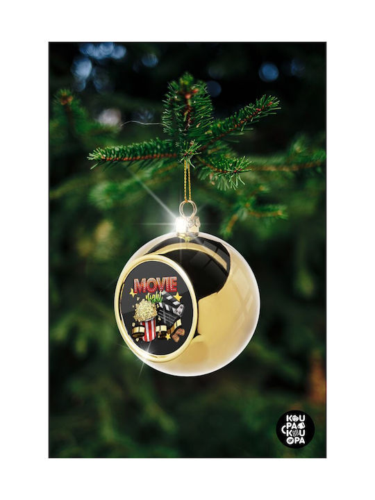 Movie Night Weihnachtshänger Kugel Ornament Gold