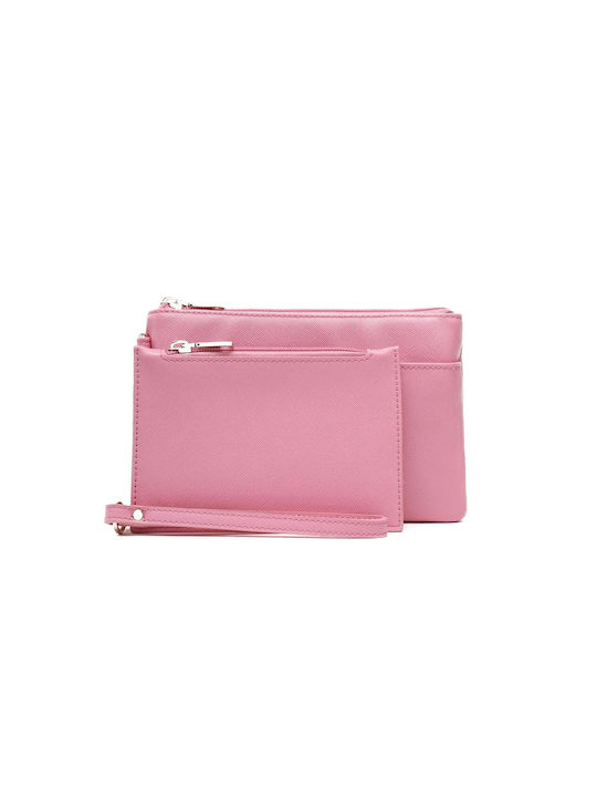 Guess Logo Set Damen Beutel Crossbody Rosa