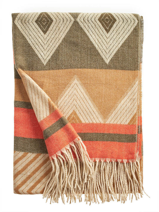 Verde Women's Wool Scarf Orange