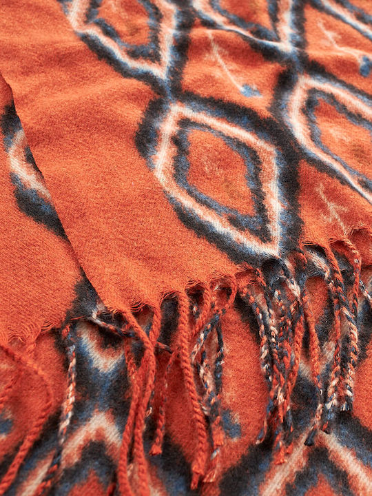 Women's Wool Scarf Portocaliu