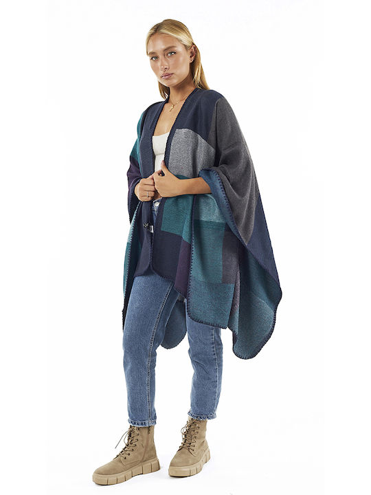 Verde Women's Midi Cape petrol