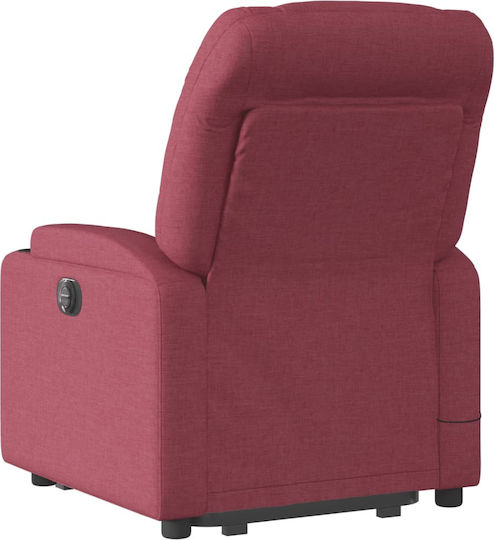 Relaxsessel Friseurwaschbecken mit Fußhocker Bordeaux 74x89x100cm