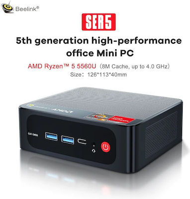 Beelink Ser5 Mini PC (Ryzen 5 5560U/16GB DDR4/1TB SSD/W11 Pro)