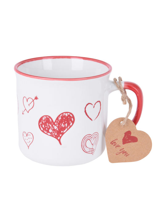 Koopman Mug from Porcelain Red 300ml