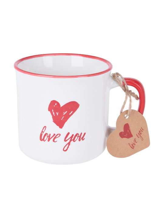 Koopman Mug from Porcelain Red 300ml
