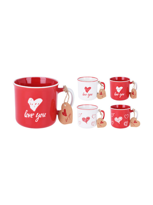 Koopman Mug from Porcelain Red 300ml