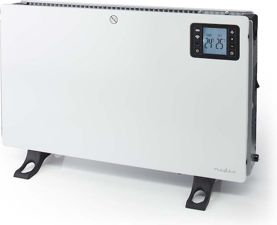 Nedis SmartLife Θερμοπομπός Δαπέδου 2000W με Ηλεκτρονικό Θερμοστάτη και WiFi 59.8x37.5cm Λευκό