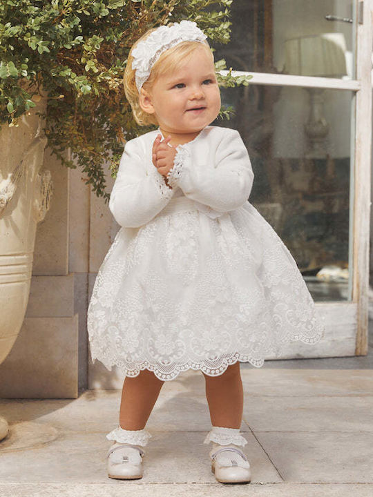 Abel & Lula Mädchen Kleid Ärmellos White