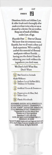 Burt's Bees Purely White Паста за Зъби за Избелване 133гр