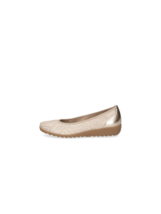 Caprice Anatomic Ballerinas Gold