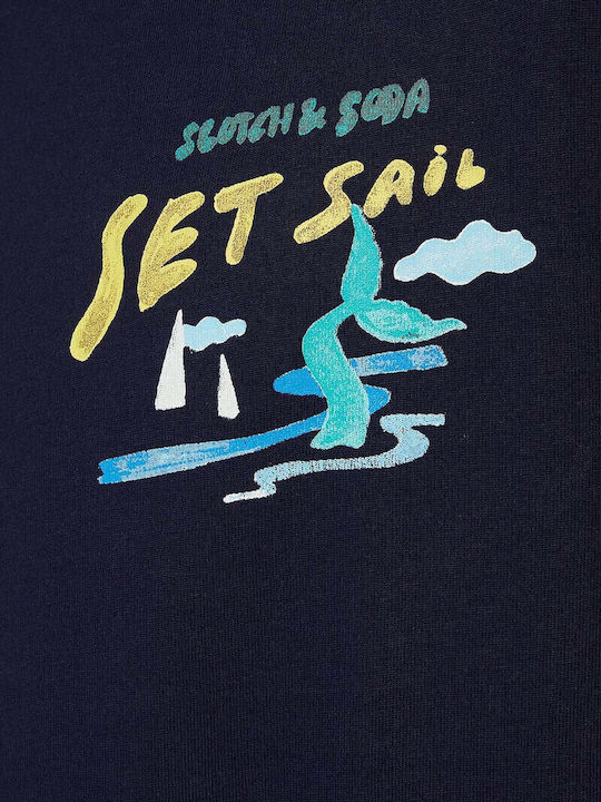 Artwork T-shirt Navy Blue