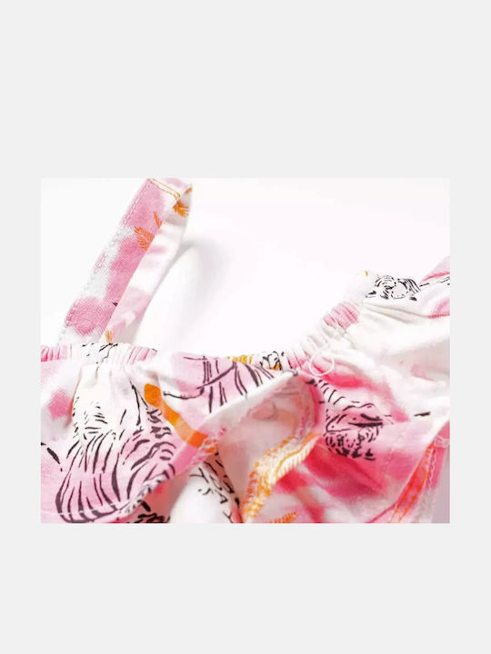 Kinderstoff-Overall-Shorts/Bermudas Rosa