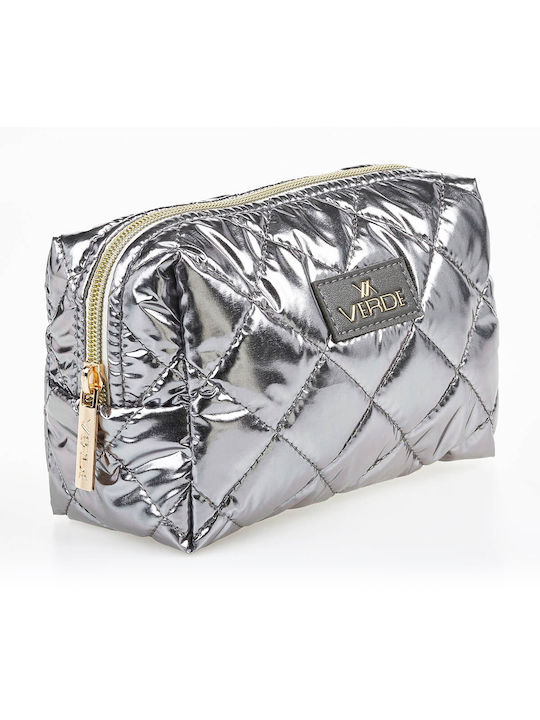 Verde Damen Necessaire in Silber Farbe