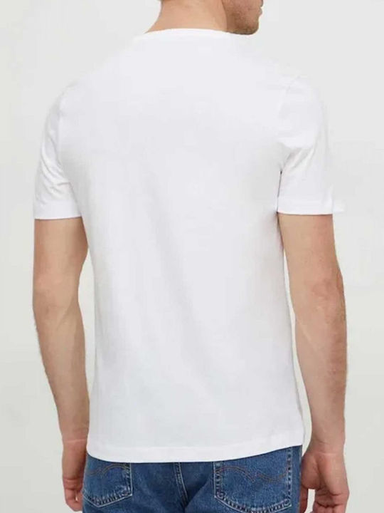 Michael Kors T-shirt Bărbătesc cu Mânecă Scurtă White