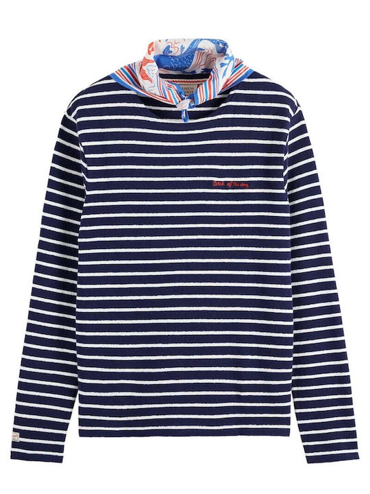 Scotch & Soda Ανδρική Μπλούζα Μακρυμάνικη Navy Blue