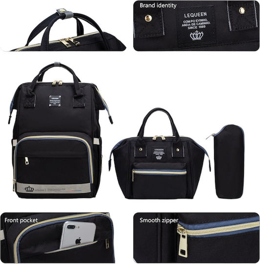 Lequeen Diaper Bag Black