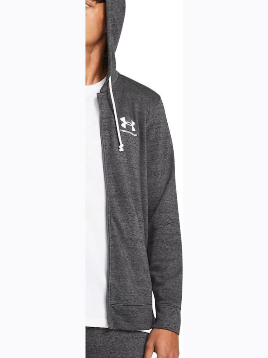 Rival Terry Sweatshirt with Hood Gray