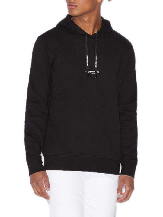 Armani Exchange Herren Sweatshirt mit Kapuze Schwarz