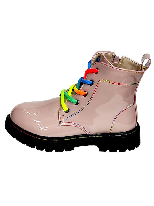 Giglio Kids Boots with Lace Pink