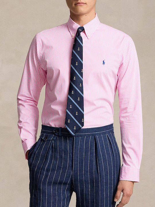 Ralph Lauren Βαμβακερό Πουκάμισο Pink