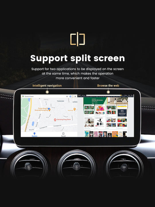 Carmedia Car Audio System for Mercedes-Benz B Class 2012-2015 with Touch Screen 10.25" Bluetooth USB Wi-Fi GPS Apple CarPlay Android Auto
