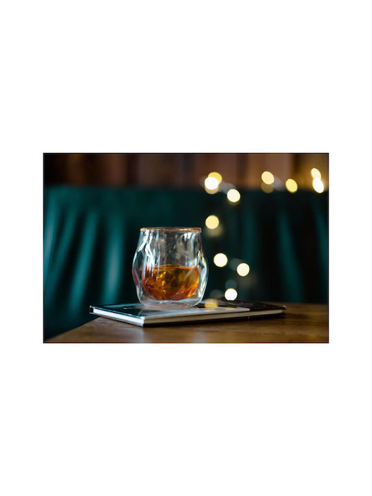 Vialli Design Pahar Whiskey din Sticlă în Culoarea Gri 320ml