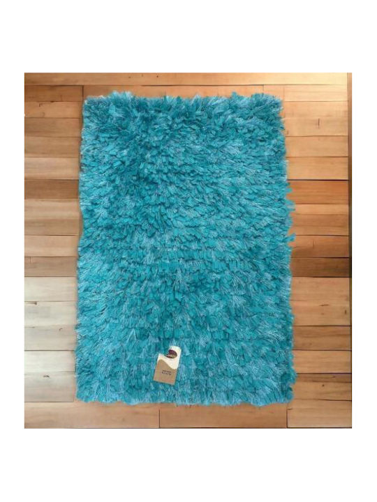 Linea Home Πατάκι Μπάνιου Shaggy LH2044047-1 Τυρκουάζ 50x80εκ.