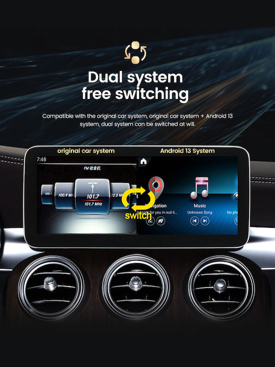 Carmedia Car Audio System for Mercedes-Benz B Class 2012-2015 Bluetooth USB Wi-Fi GPS Apple CarPlay Android Auto with 12.5 Inch Touch Screen