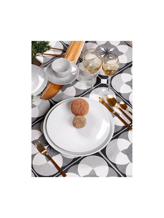 Cryspo Trio Fashion Cereal Serving Bowl Round made of Porcelain Grey with Diameter 16cm