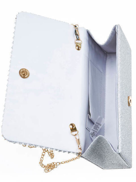 Damentasche Schultertasche Silber