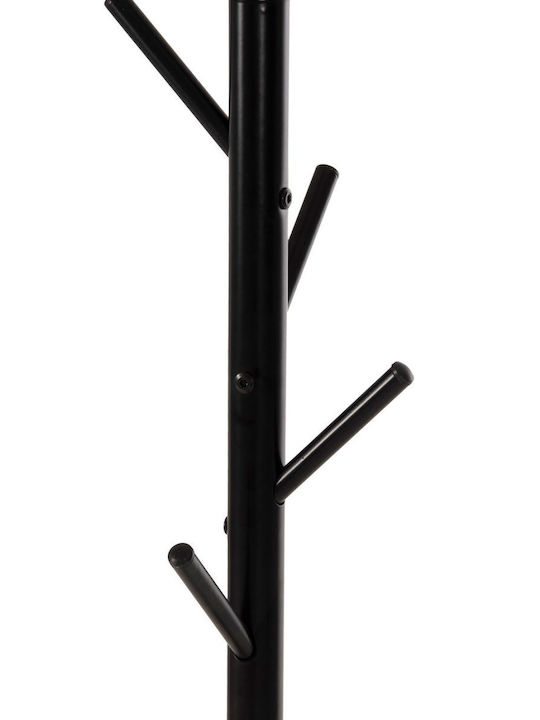 HomeMarkt Καλόγερος Μεταλλικός Μαύρος 48x48x173cm