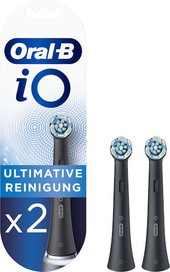 Oral-B iO Ultimate Clean Electric Toothbrush Replacement Heads Black Black 319832 2pcs