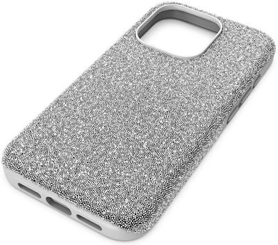 Swarovski High Back Cover Silicone Gray (iPhone 15 ProNokia 1.3)