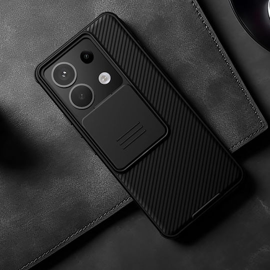 Nillkin Camshield Pro Задна корица Силикон / Пластмаса Черен (Redmi Note 13 Pro 5G / Poco X6)