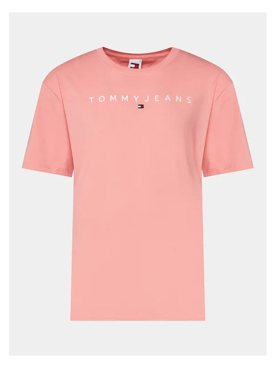 Tommy Hilfiger T-shirt Bărbătesc cu Mânecă Scurtă Pink