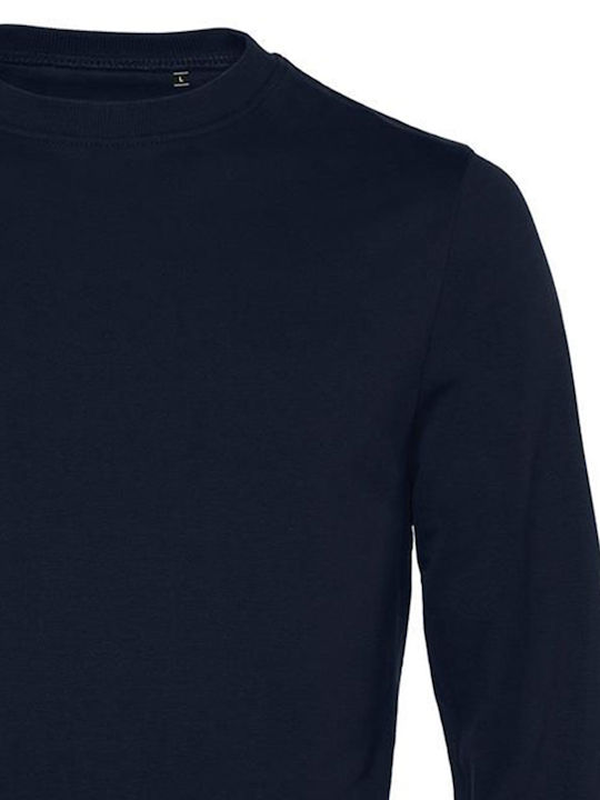 B&C Set In Men's Long Sleeve Promotional Sweatshirt Navy Blue