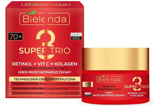 Bielenda Super Trio Cremă de Față Hidratare cu Retinol și Vitamina C 50ml