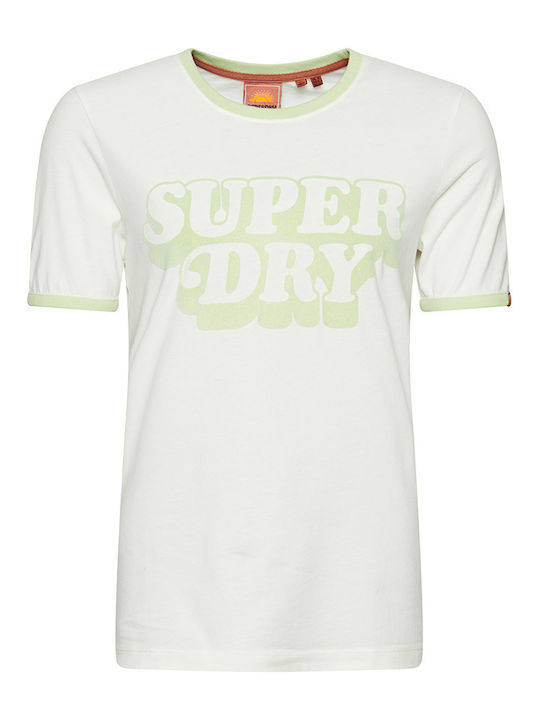 Vintage Cooper Classic Дамска Бяла T-shirt