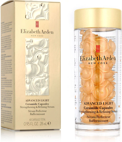Elizabeth Arden Capsule Avansate Ușoare Cu Ceramidă Serum Ampulă Anti-îmbătrânire Pentru Față Cu Peptide Pentru Strălucire Și Tonifiere 60 Bucăți