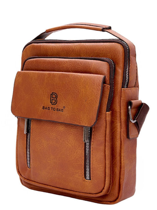 Herren Schulter / Crossbody Tasche Braun
