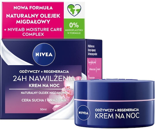 Nivea Rich 24h Cream Face Night for Dry Skin 50ml