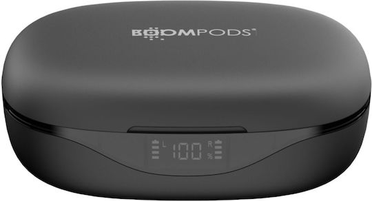 Boompods Sportpods Ocean In-ear Bluetooth Handsfree Earphones with Charging Case Black