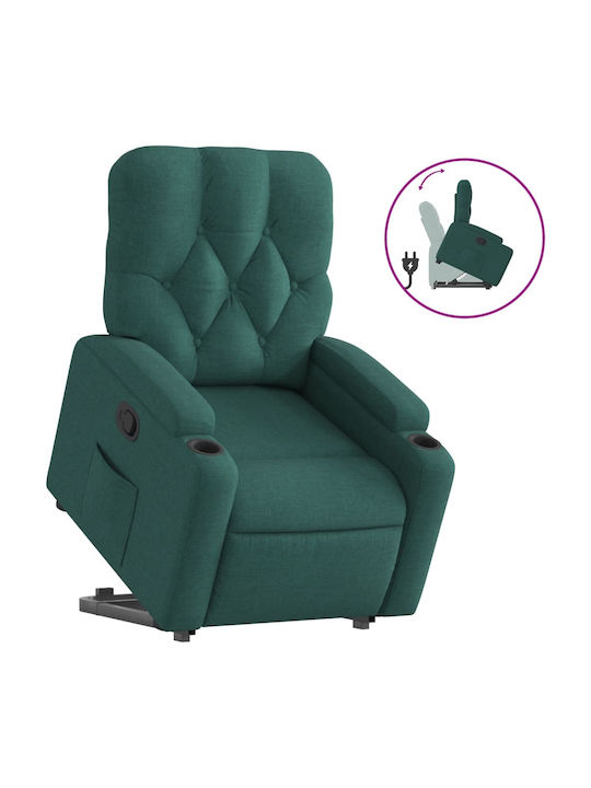 Фотьойл Relax С поставка за крака Dark Green Dark Green 74x86.5x93.5см
