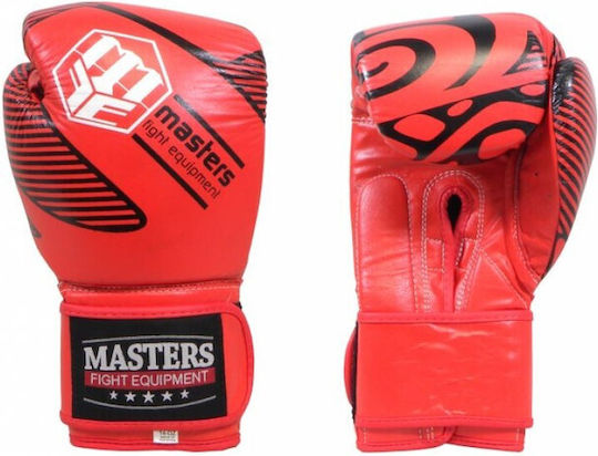 Sport Masters Boxhandschuhe aus Leder Rot