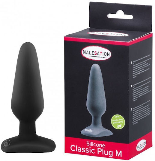 Malesation Silicone Classic Plug M Анална тапа Черна 12.5см
