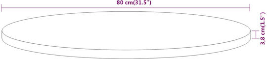 vidaXL Platou de Servire Lemn 80x80x3.8buc 1buc