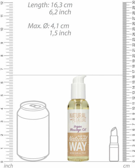 Shots Pharmquests Natural Pleasure Vegan Massage Oil Play The Natural Way Масажно олио 150мл