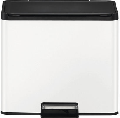 Eko Essential Waste Bin Waste Metallic White 9lt 1pcs