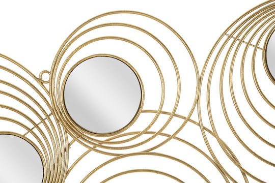 Mauro F Wandspiegel mit Gold Metallisch Rahmen 45x90cm 1Stück